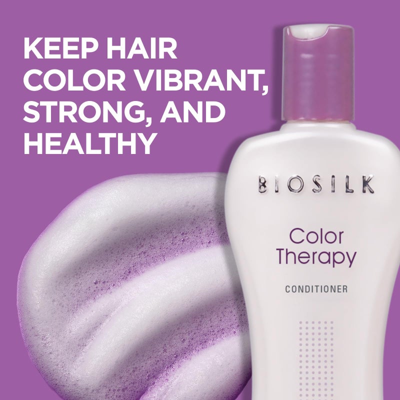 BioSilk Color Therapy Conditioner, Replenishes Moisture While Protecting Color, Enhances Vibrancy & Shine, Sulfate, Paraben & Cruelty-Free, 12 Oz - Image 2