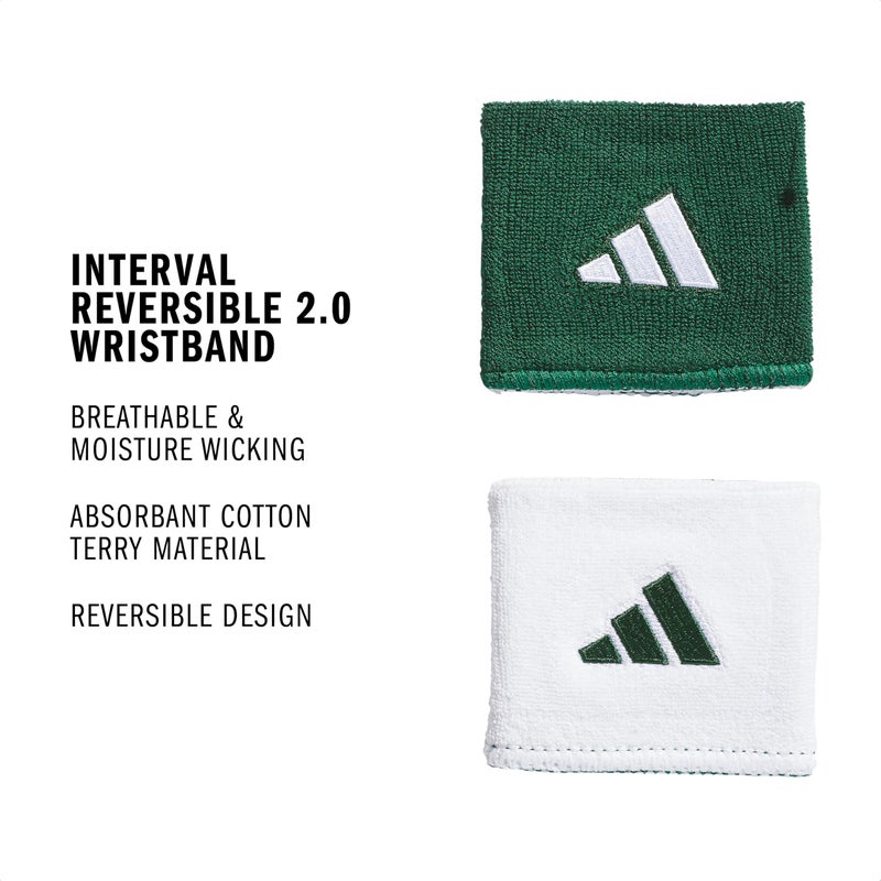 adidas Unisex Interval Reversible Wristband â€“ Athletic Sweatband - Image 2