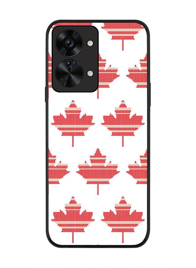 Stylizedd Rugged Black edge case for OnePlus Nord 2T Slim fit Soft Case Flexible Rubber Edges Anti Drop TPU Gel Thin Cover - Maple Mitten  - Image 1