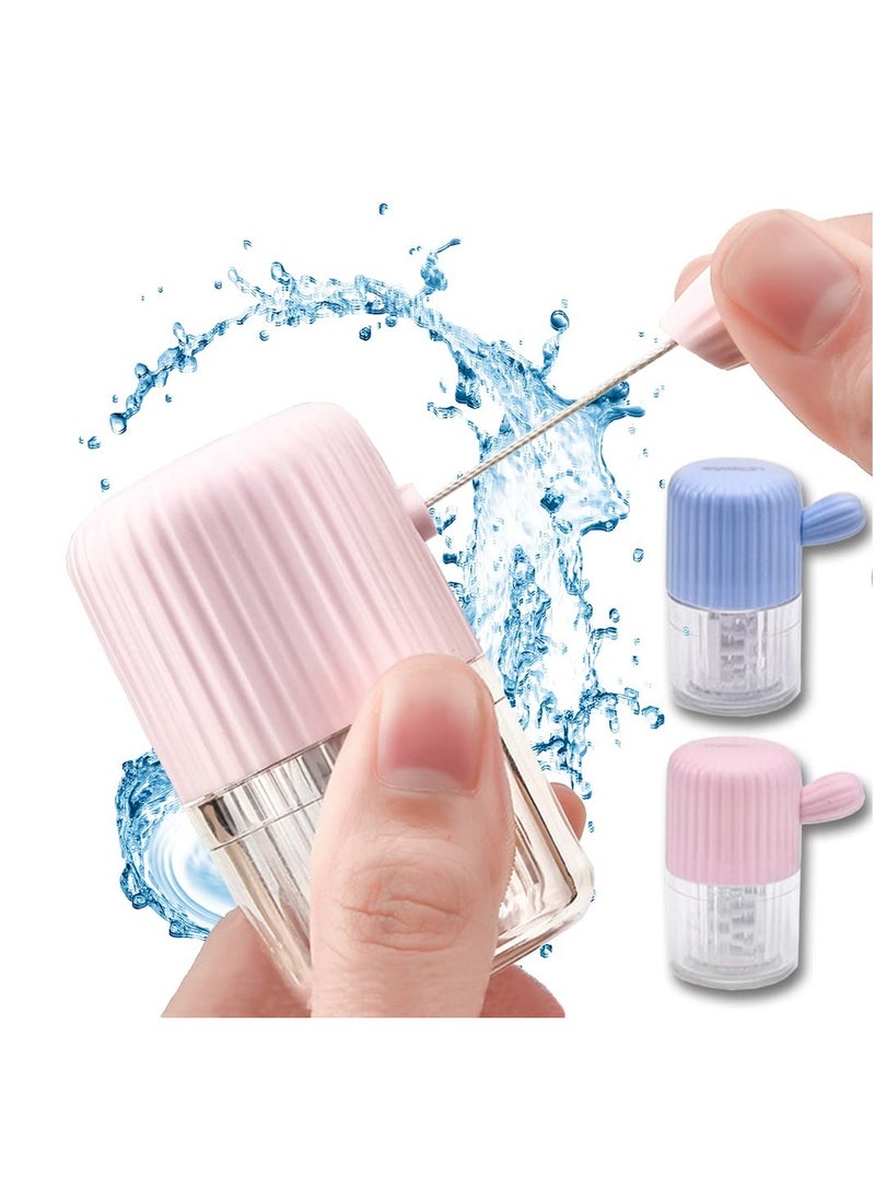 Generic Efficient Portable Contact Lens Cleaner Case, Manual FUN Washer with Drawstring for Daily Use, Perfect for Travel 