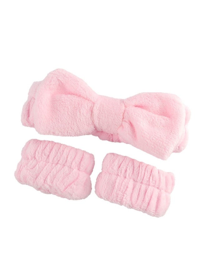 Generic Glow Living 20-Piece Pink Makeup Sponge and Accessories Set with Headband and Puffs - Image 5