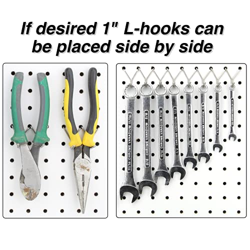 Right Arrange Steel Pegboard Hooks 100-Pack 1" L Hook, Black - Will Not Fall Out, Fits Any Peg Board - Organize Tools, Accessories, Workbench, Garage Storage, Kitchen, Crafts, Jewelry, Retail - Image 5