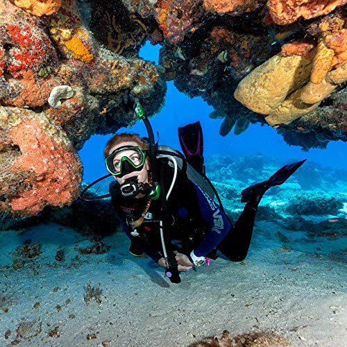 TUSA SP-0101 Hyperdry Elite II Scuba Diving Snorkel, Black/Metallic Dark Red - Image 4