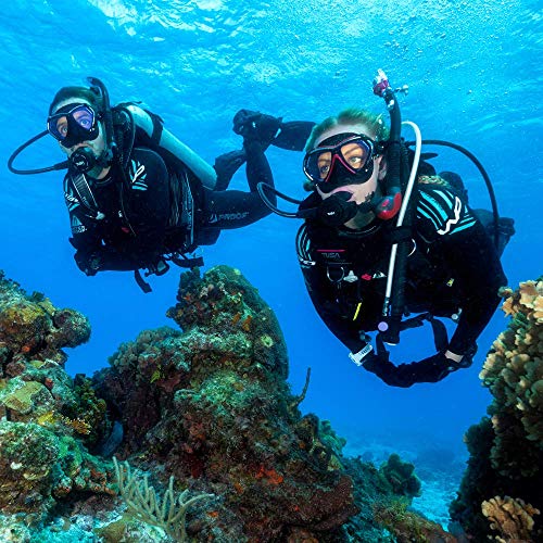 TUSA SP-0101 Hyperdry Elite II Scuba Diving Snorkel, Black/Metallic Dark Red - Image 3
