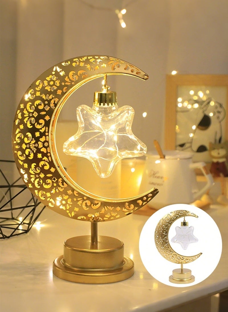 جيوان ديكورات رمضان للمنزل 2026 ، مصباح الهلال والقمر والنجم للديكور عيد مبارك ، أضواء رمضان تعمل بالبطارية أو USB للديكور المنزلي للحفلة ، هدايا رمضان للأصدقاء العائلة - Image 1