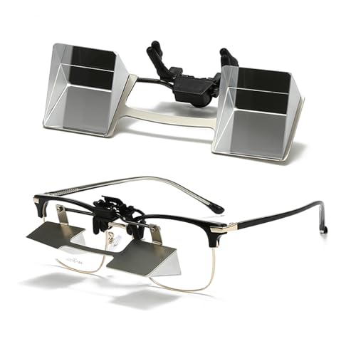 BywoBywo New Lazy Glasses 90 Degree for Lying Down Reading or Watching TVClip Glasses No Frame Arm - Image 1