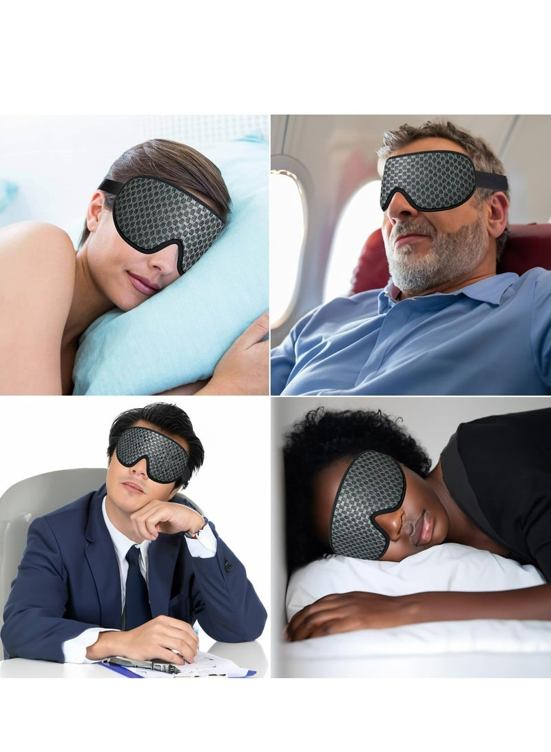 Generic Sleep Eye Mask for Men Women,3D Contoured Memory Foam Eye Mask for Sleeping - Image 5