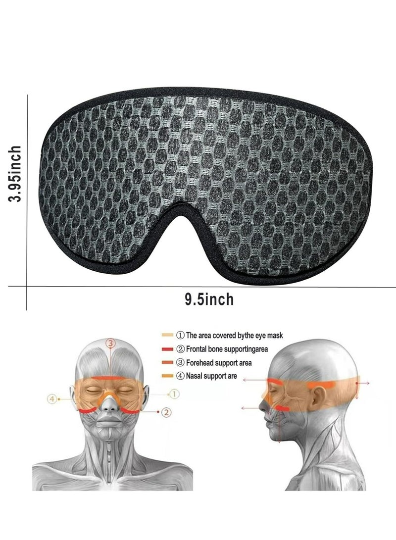 Generic Sleep Eye Mask for Men Women,3D Contoured Memory Foam Eye Mask for Sleeping - Image 4