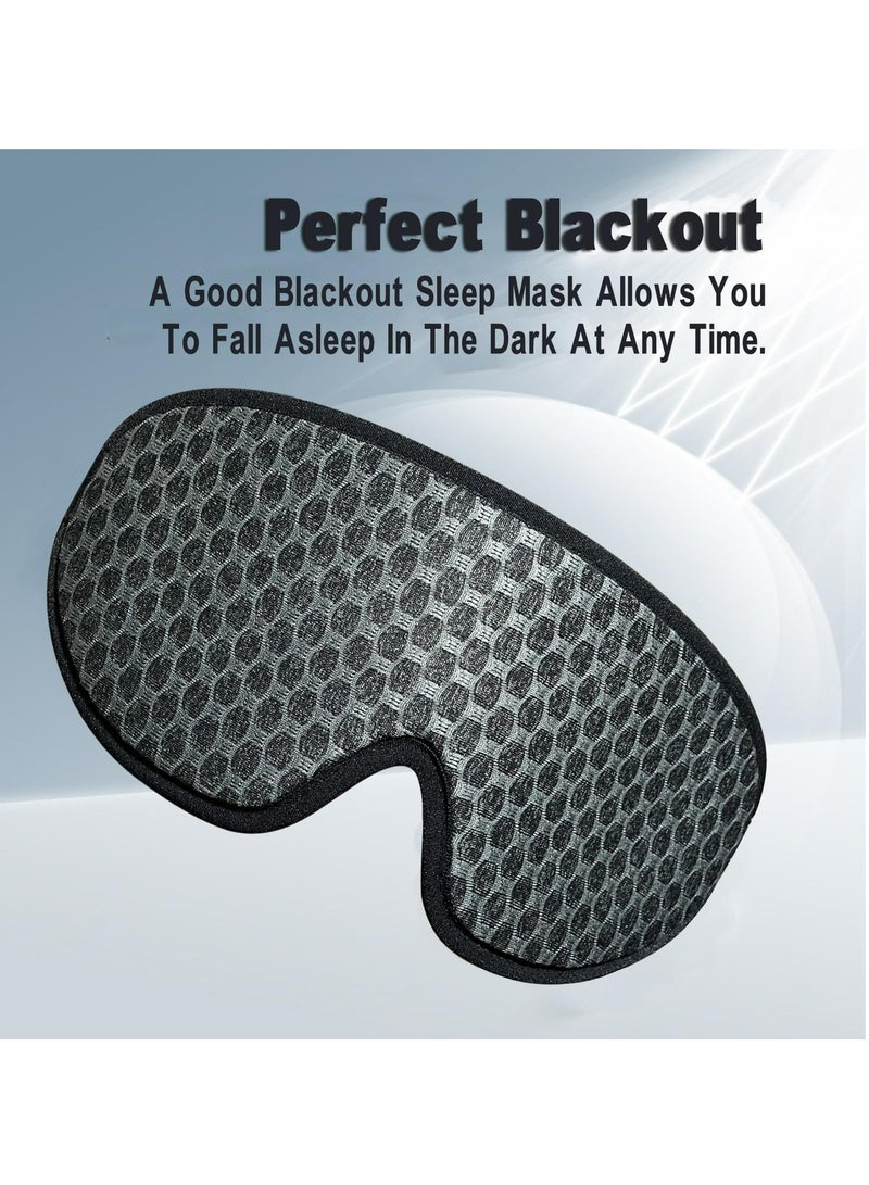 Generic Sleep Eye Mask for Men Women,3D Contoured Memory Foam Eye Mask for Sleeping - Image 3