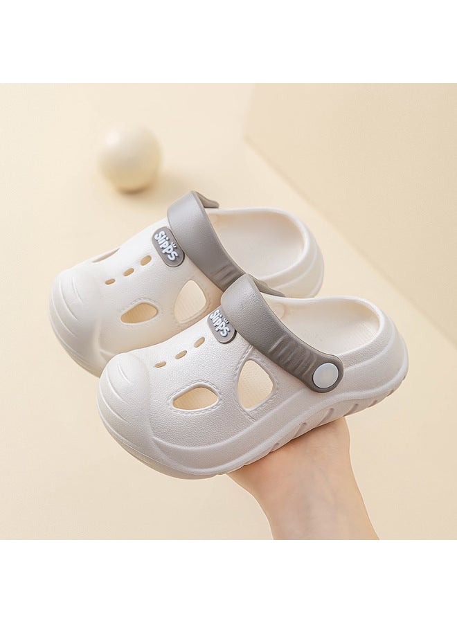 Summer New Kids Crocs Boys Closed-toe Sandals Soft Sole Anti-slip Indoor Home Slippers Girls
