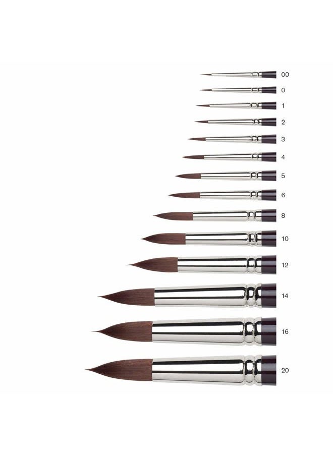 WINSOR & NEWTON Galeria Round Short Handle Brush, Size 6  - Image 4