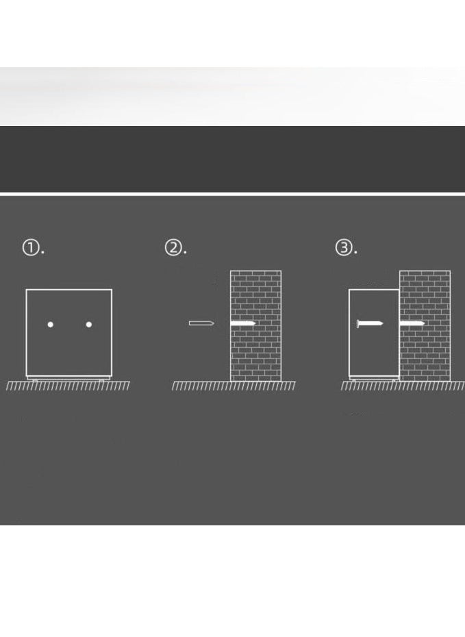 Dayi - 80cm Safe household anti-theft box fingerprint password double-door safe office hotel all-steel safe deposit box - Image 1