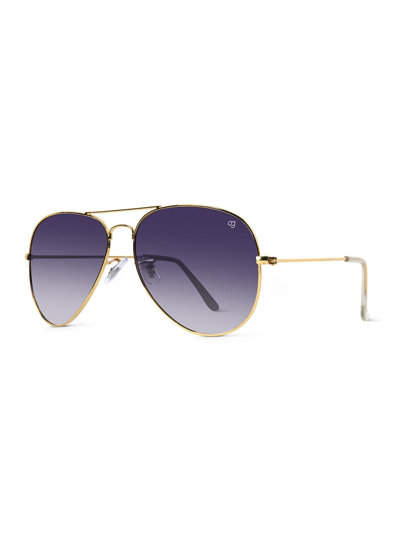 Woggles UV-Protected Purple Aviator Sunglassses  - Image 4