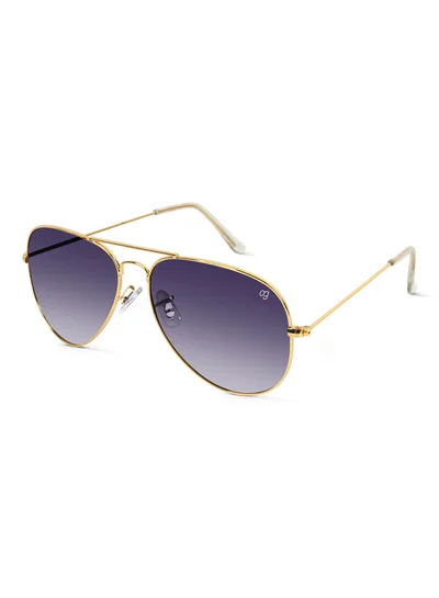 Woggles UV-Protected Purple Aviator Sunglassses