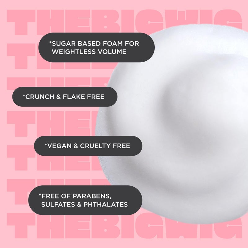 Cake Beauty كعكة بيوتي موس مكثف، البيغ ويغ - موس شعر عالي الحجم، ثبات مرن مع حماية من الحرارة حتى 450 فهرنهايت - لجميع أنواع الشعر - 8.4 أونصة - Image 5