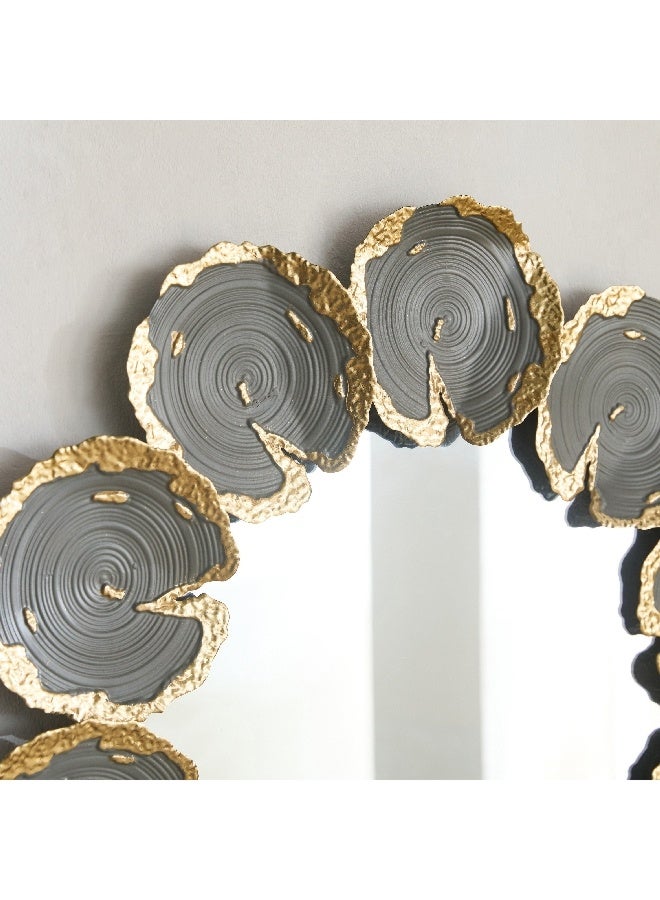 Home Box Delp Premium Heavy Duty Metal Petals Wall Mirror 68.6 x 3.8 x 71.1 cm  - Image 2