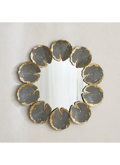 Home Box Delp Premium Heavy Duty Metal Petals Wall Mirror 68.6 x 3.8 x 71.1 cm  - Image 1