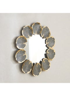 Home Box Delp Premium Heavy Duty Metal Petals Wall Mirror 68.6 x 3.8 x 71.1 cm  - Image 4