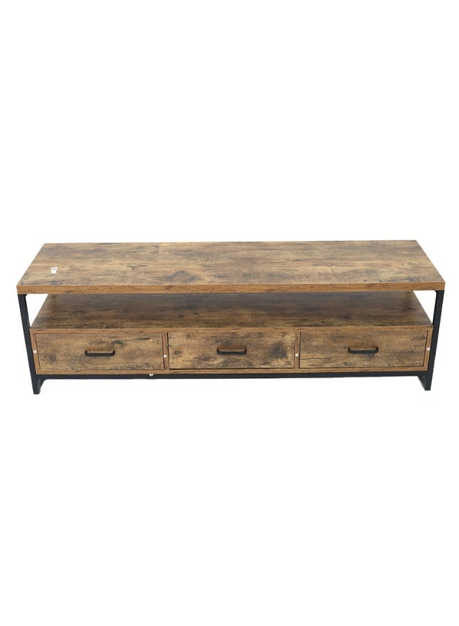 AL Hadaya Mall Luxurious Classic Design Wooden TV Table - Honey - 140x40x40 cm - Image 4
