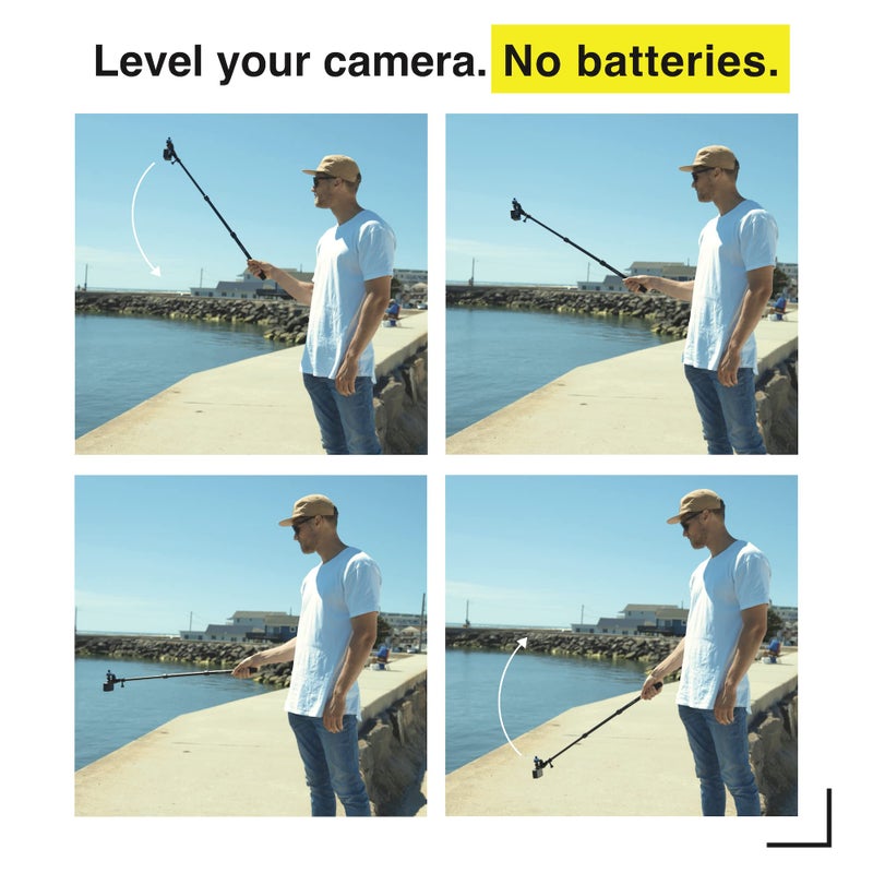 GravGrip GRAVGRIP V2 Hydraulic Leveling Mount for Action Camera, GoPro, DJI, Insta360 - Pocket-Sized Leveler, Gimbal, JIB - No Batteries, No Charging, Waterproof - Image 2