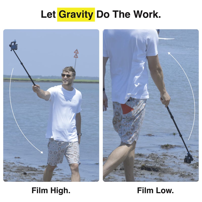 GravGrip GRAVGRIP V2 Hydraulic Leveling Mount for Action Camera, GoPro, DJI, Insta360 - Pocket-Sized Leveler, Gimbal, JIB - No Batteries, No Charging, Waterproof - Image 4