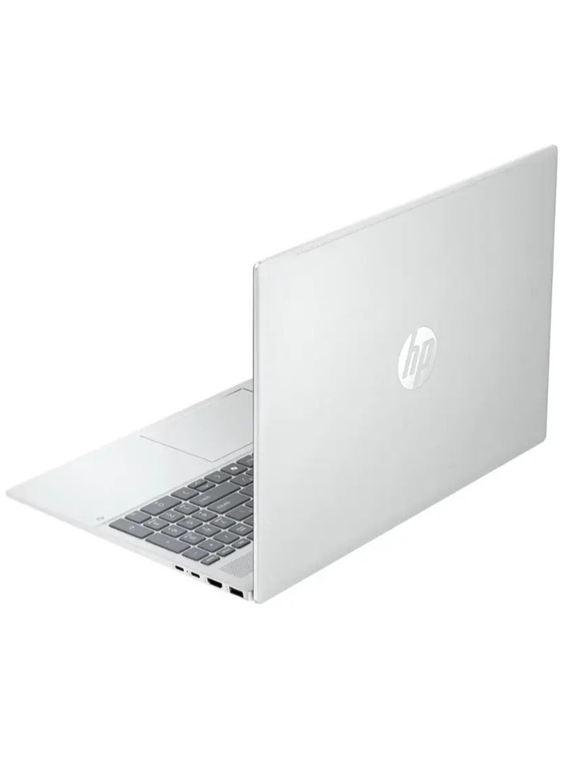 HP لابتوب أومني بوك 5 بشاشة 16 بوصة، معالج كور i5-1334U/ذاكرة RAM 8GB/قرص SSD سعة 512GB/رسومات إنتل إيريس Xe/ويندوز 11 هوم بلون جليدي فضي - Image 3