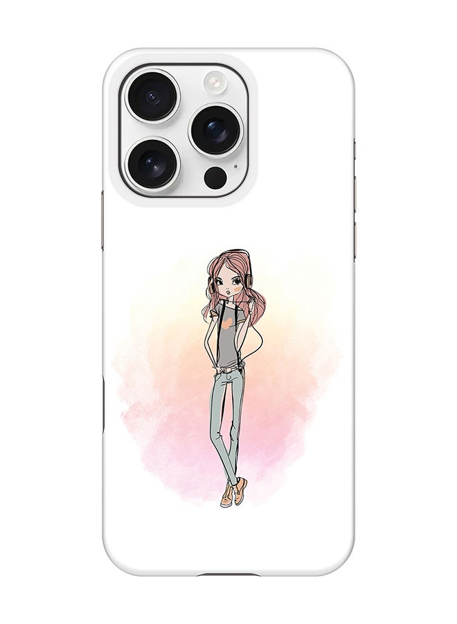 Stylizedd For iPhone 16 Pro,Case, [Compatible with MagSafe] Magnetic cover Slim fit Protection Matte, - Girl Next Door - Image 1