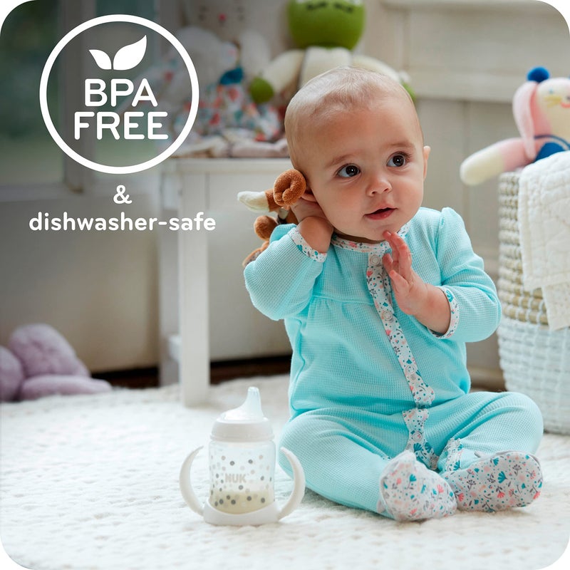 NUK Large Learner Tritan Cup, 10 oz, 8+ Months â€“ BPA Free, Spill Proof Sippy Cup - Image 4