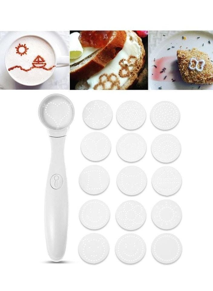 SOSEKO Spice Coffee Decorating Spoon With 16 Different Patterns - Image 1