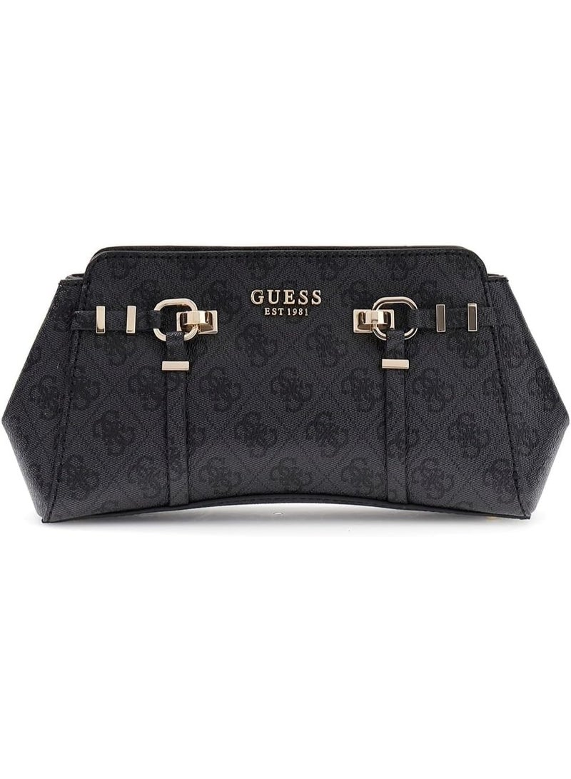 جس حقيبة يد نسائية من GUESS تحمل شعار ، لون فحمي. - Image 1