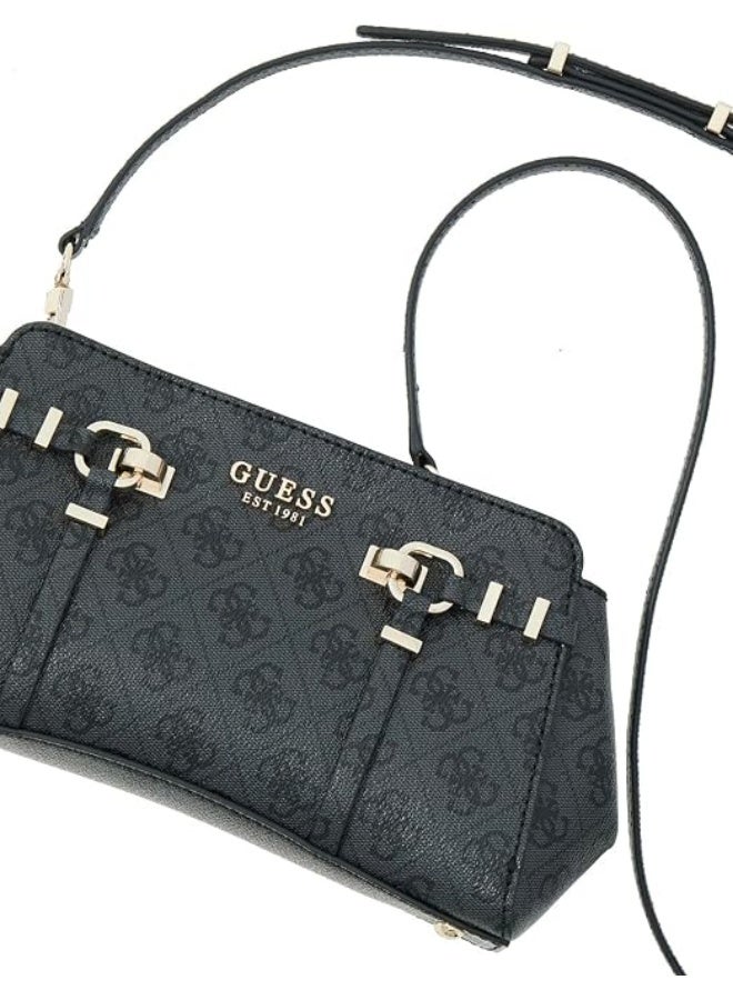 جس حقيبة يد نسائية من GUESS تحمل شعار ، لون فحمي. - Image 3