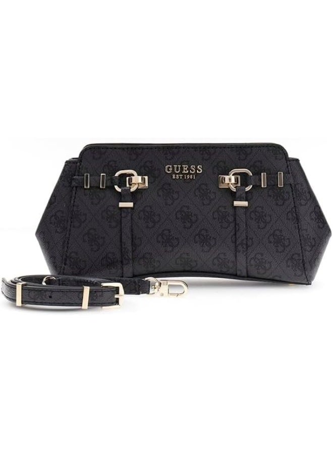 جس حقيبة يد نسائية من GUESS تحمل شعار ، لون فحمي. - Image 4