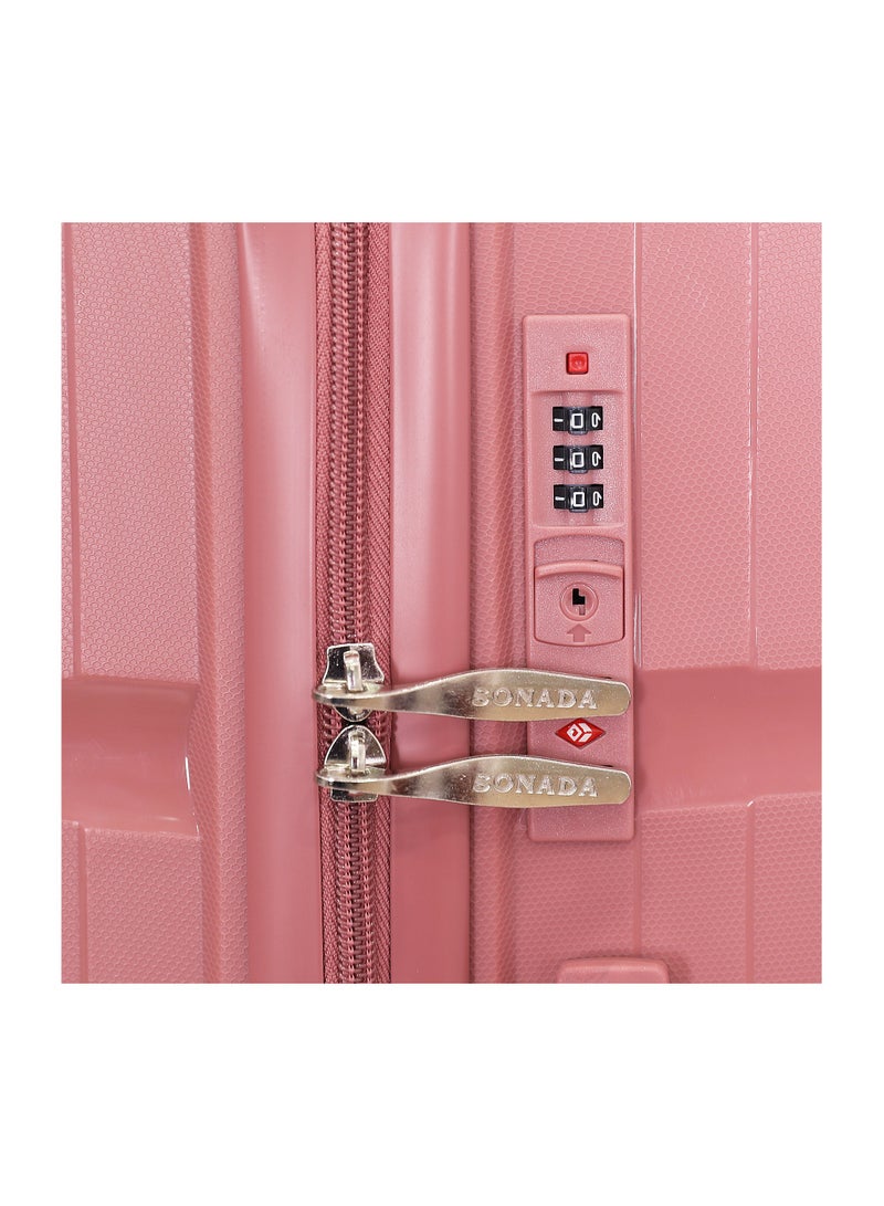 Sonada Trolley Bags 3 PCS Set Hardside Suitcase,Pink - Image 5