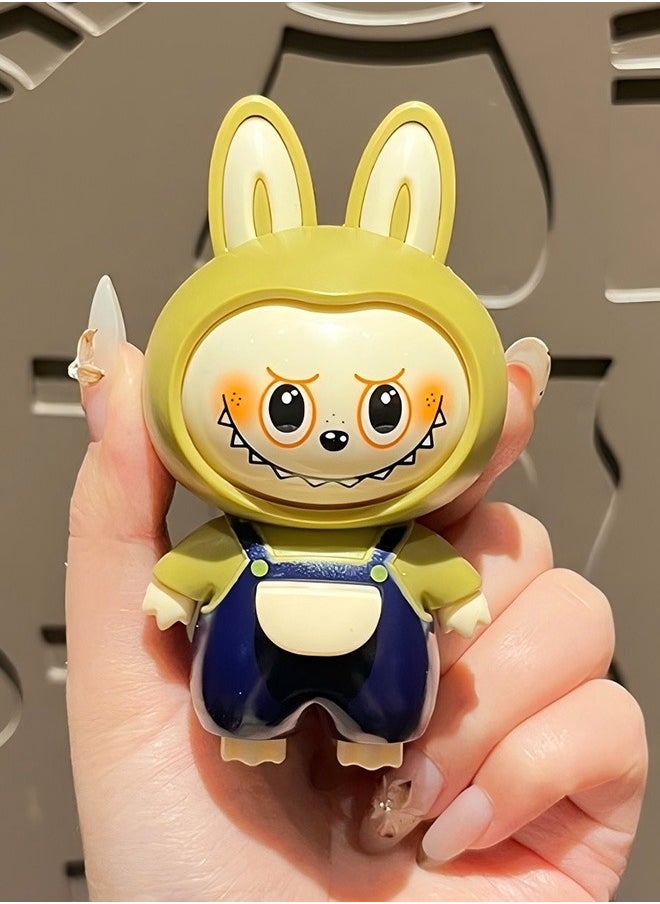 Face-Changing Labubu Keychain –  Cartoon  Toy For Kids, Couples, Or Bag Charms  - Image 2