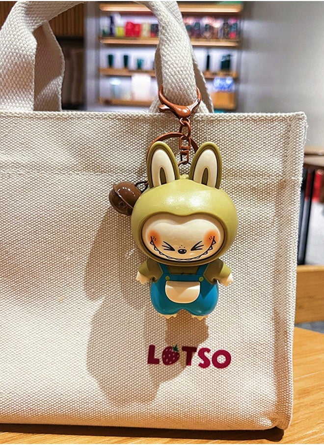 Face-Changing Labubu Keychain –  Cartoon  Toy For Kids, Couples, Or Bag Charms  - Image 5