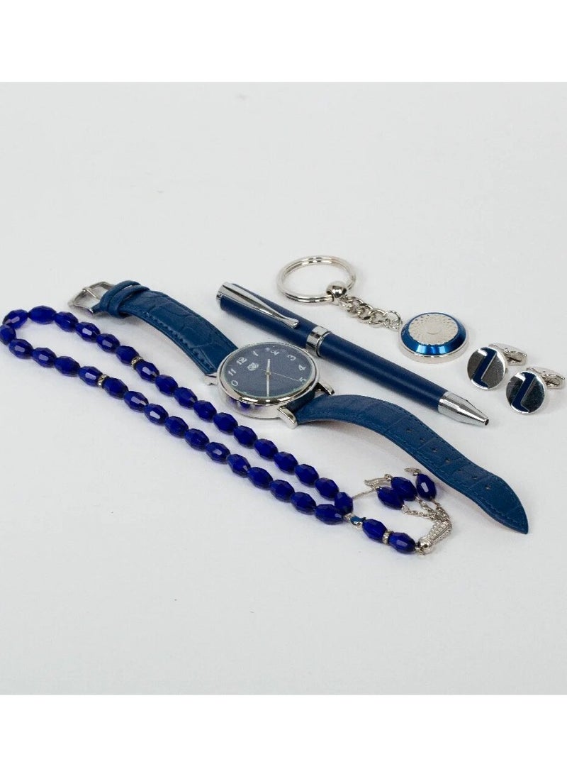Men's leather watch set
