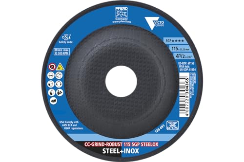Pferd CCGrindRobust 412 x 78 SGP STEELOX VICTOGRAIN Ceramic HighPerformance Abrasive Disc for Aggressive Grinding Grinding Disc Part 61152 Pack of 10 - Image 3