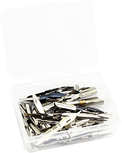 Gullor A Bunch of Nibs for Comic Dip Pen, Assorted Calligraphy Dip Pen Nibs, Various Sizes and Shapes, 18 Nibs in Box - Image 3