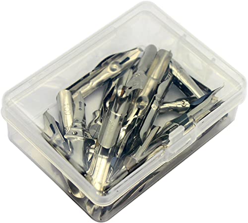 Gullor A Bunch of Nibs for Comic Dip Pen, Assorted Calligraphy Dip Pen Nibs, Various Sizes and Shapes, 18 Nibs in Box - Image 4