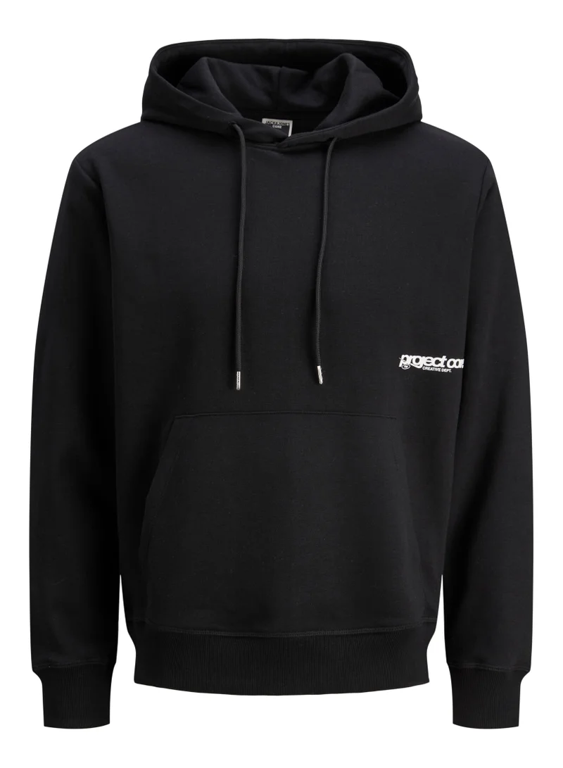 جاك اند جونز Printed Pullover Hoodie