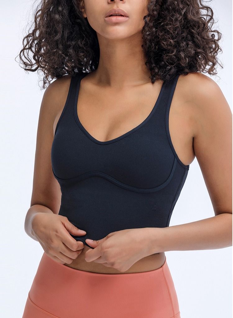 Loquat Yoga Vest Fitness Beauty Back Suspenders Black - Image 2