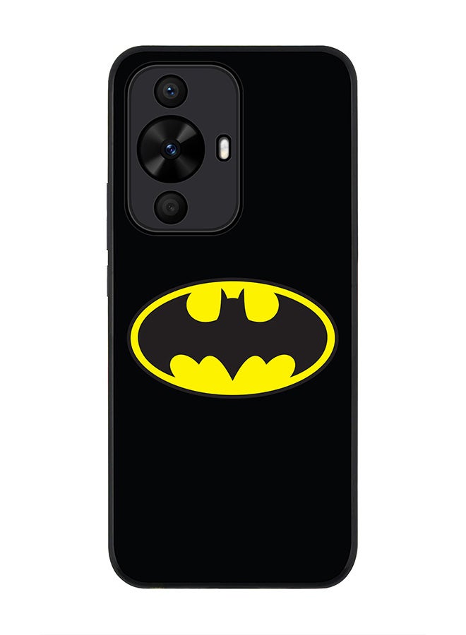 Stylizedd Rugged Black edge case for Huawei nova 12s / Huawei nova 11/ Huawei nova 12 Lite 4G, Slim fit Case Flexible Anti Drop TPU Gel Thin Cover - The Bat - Image 1