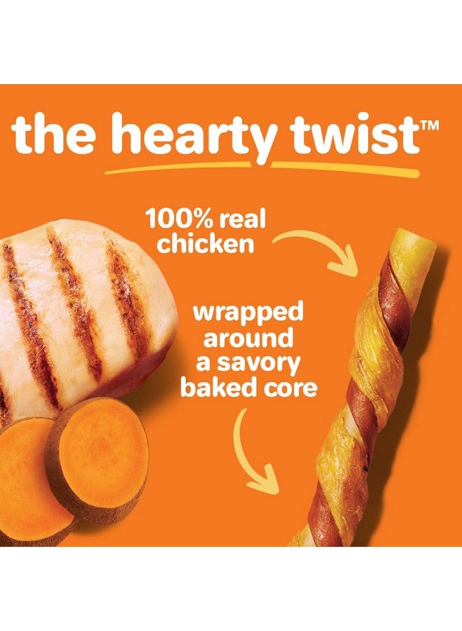 هارتز أوينكيز هارتي تويستس مع دجاج حقيقي وبطاطا حلوة خالية من الجلد الخام، علكات للكلاب سهلة الهضم، 24 قطعة - Image 4