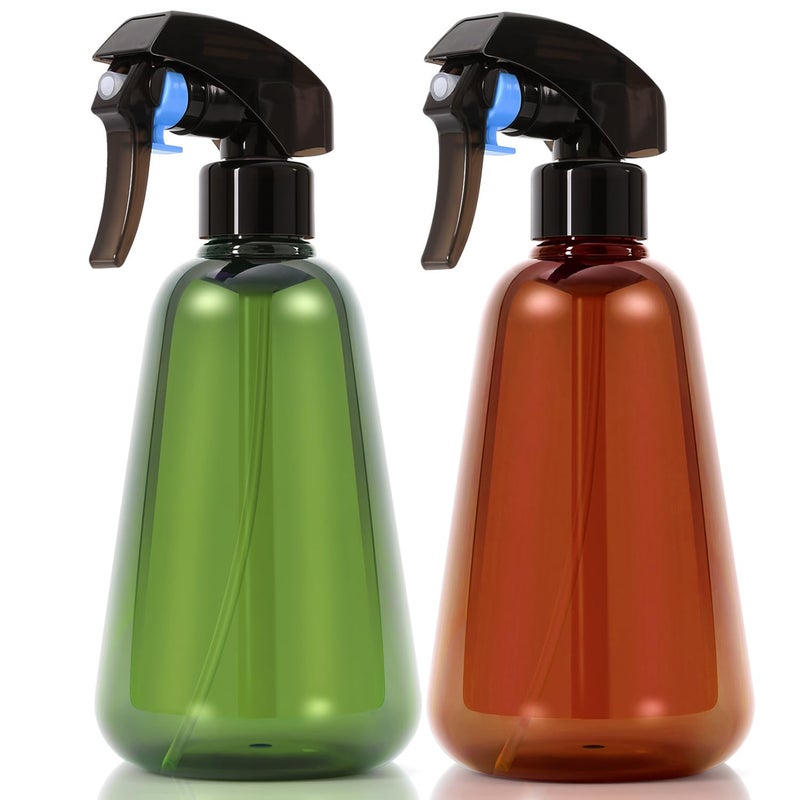 Bealee Spray Bottle for Plants 2 Pack, 16oz - Ultra Fine Mist, Plant Mister Empty Spray Bottles Indoor, Leak Proof Misting Water Sprayer Bottle for Gardening, Plant Care, Hair Care, Cleaning Solutions - Image 1