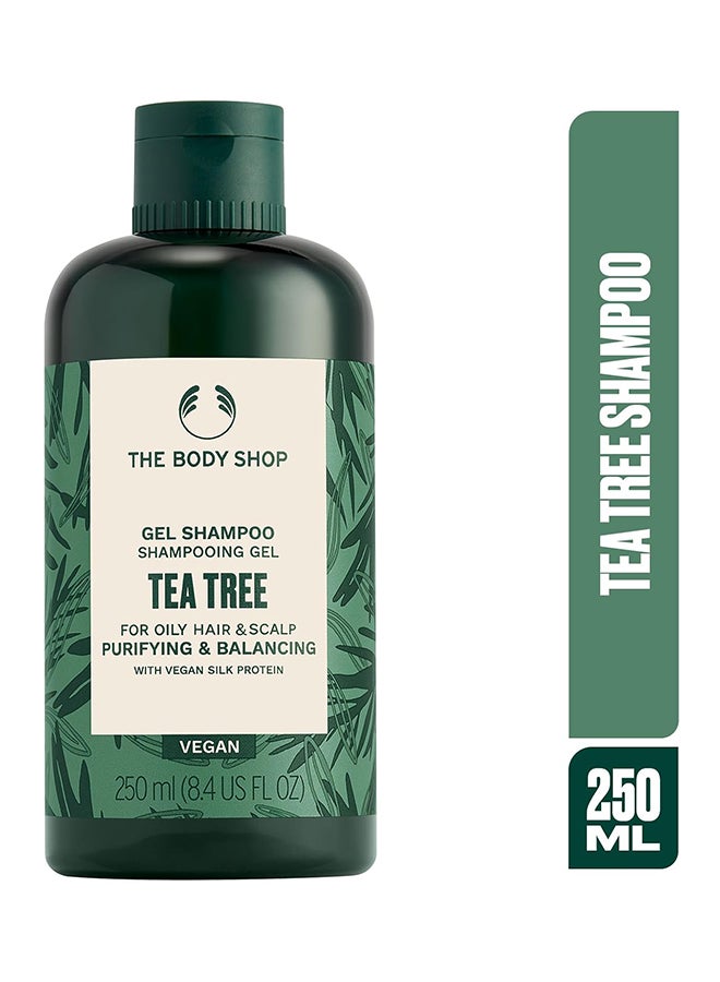 THE BODY SHOP Tea Tree Purify Shampoo for Oily Hair & Scalp | Deep Cleansing, Purifying & Refreshing Formula | With Community Fair Trade Tea Tree Oil | Vegan, 250ml - Image 1