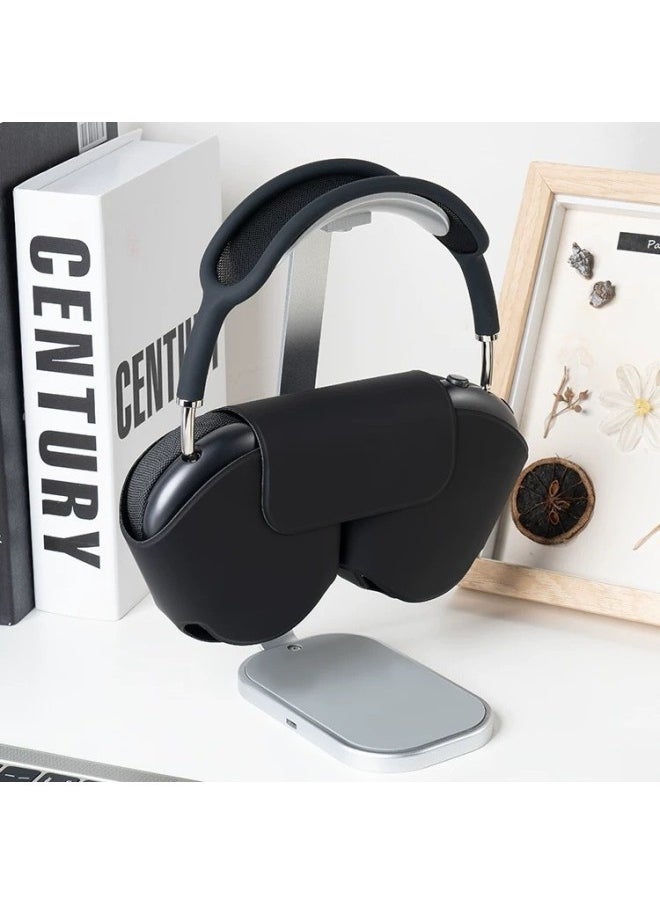 Generic - For Airpods Max Second-generation Protective Case Headset Bluetooth Headset Protective Case Storage Bag Sleep Earphone Case-Color:Black - Image 1
