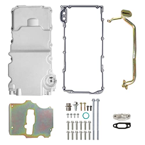 GESEXI 302-2 LS Swap Engine Oil Pan Kit Aluminum Oil Pan Kit Compatible with 1964-1992 Chevy Nova Camaro Ventura Omega F-body G-body LS1 LS2 LS3 LS6 5.7L 5.3L 6.5L Engines - Image 1