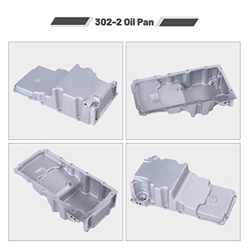 GESEXI 302-2 LS Swap Engine Oil Pan Kit Aluminum Oil Pan Kit Compatible with 1964-1992 Chevy Nova Camaro Ventura Omega F-body G-body LS1 LS2 LS3 LS6 5.7L 5.3L 6.5L Engines - Image 2