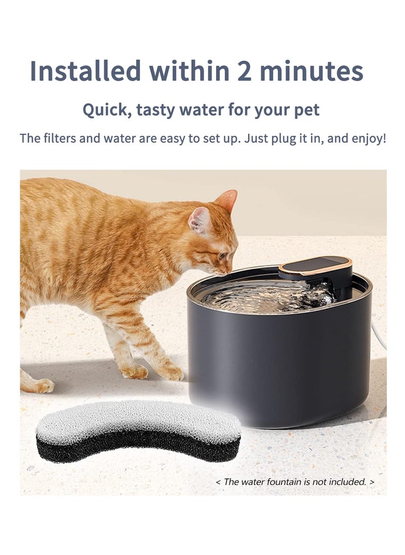 MileMelo - 6 Pack Pet Water Fountain Cat Dog Automatic Electric Drinking Dispensers Filter Cotton Ultra-Quiet - Image 1
