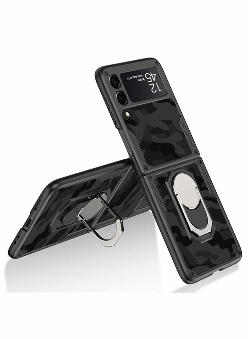 Excefore Case for Samsung Z Flip 3 Case, Built-in Kickstand Shockproof Fold 360 degrees Protection Cover - Image 1